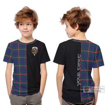 Agnew Tartan Kid T-Shirt with Family Crest and Half Of Me Style