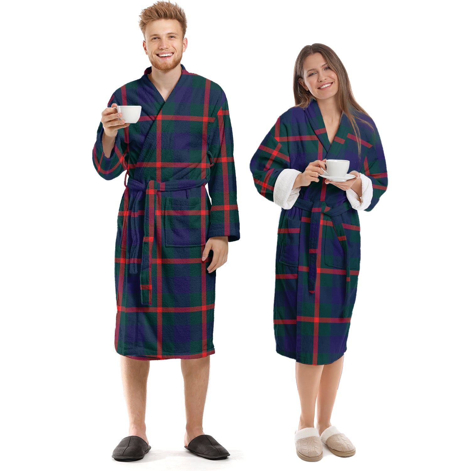 Agnew Tartan Bathrobe Unisex S - Tartan Vibes Clothing