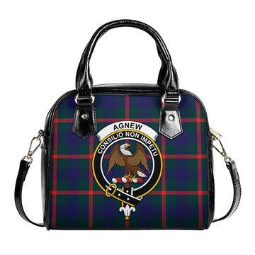 Agnew Tartan Shoulder Handbags with Family Crest