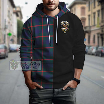 Agnew Tartan Hoodie with Family Crest and Half Of Me Style