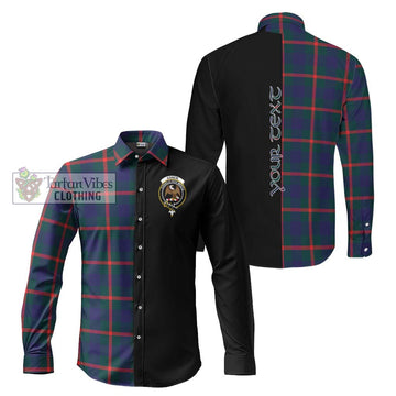 Agnew Tartan Long Sleeve Button Shirt with Family Crest and Half Of Me Style