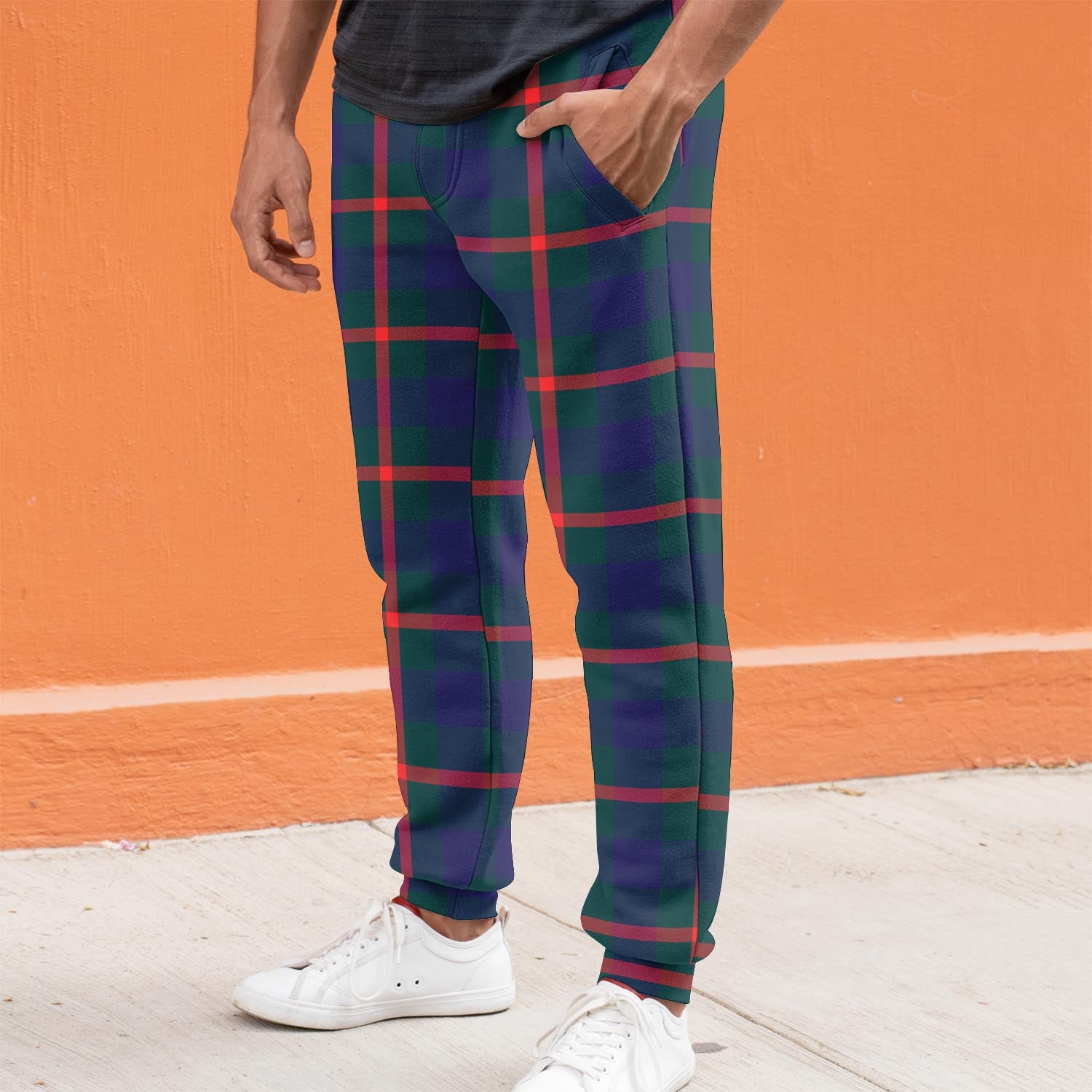 Agnew Modern Tartan Joggers Pants S - Tartanvibesclothing