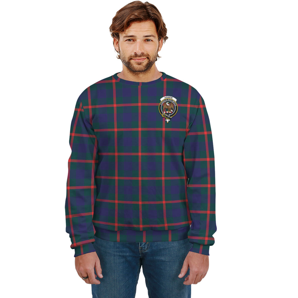 Agnew Tartan Sweatshirt with Family Crest Unisex - Tartan Vibes Clothing