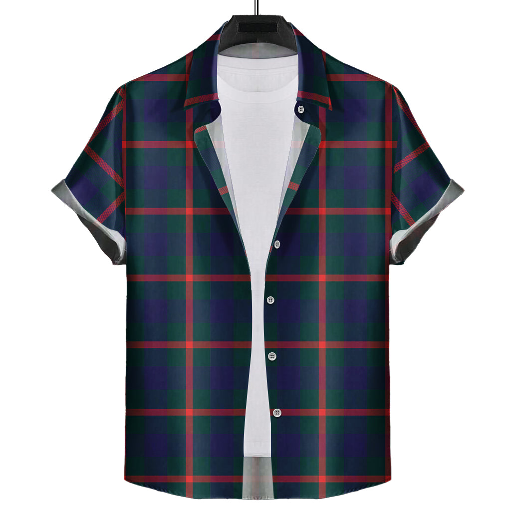 Agnew Modern Tartan Short Sleeve Button Down Shirt - Tartanvibesclothing