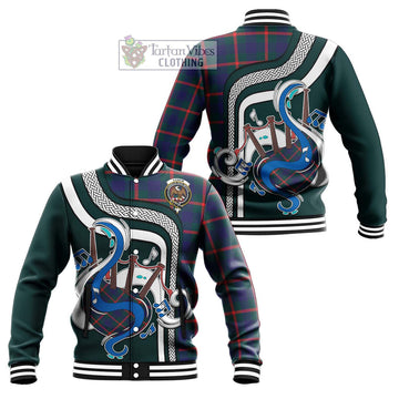 Agnew Tartan Baseball Jacket with Epic Bagpipe Style