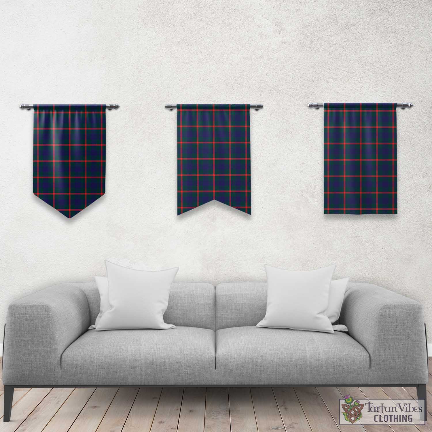 Tartan Vibes Clothing Agnew Modern Tartan Gonfalon, Tartan Banner