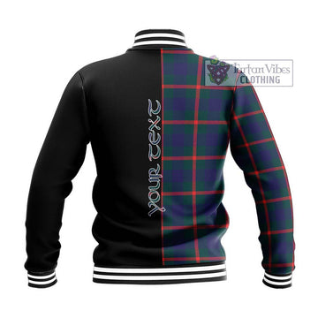 Agnew Tartan Baseball Jacket with Family Crest and Half Of Me Style