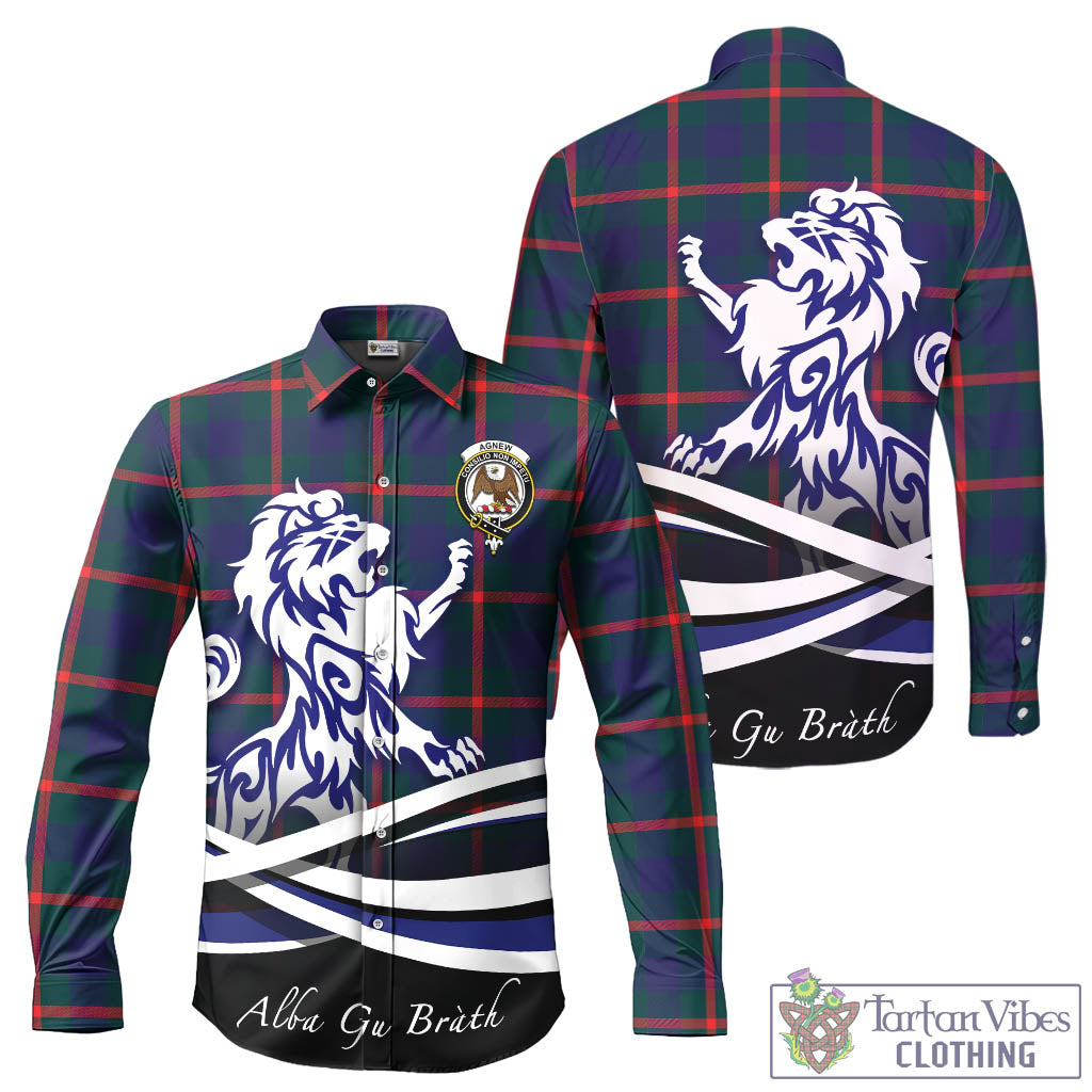 agnew-modern-tartan-long-sleeve-button-up-shirt-with-alba-gu-brath-regal-lion-emblem