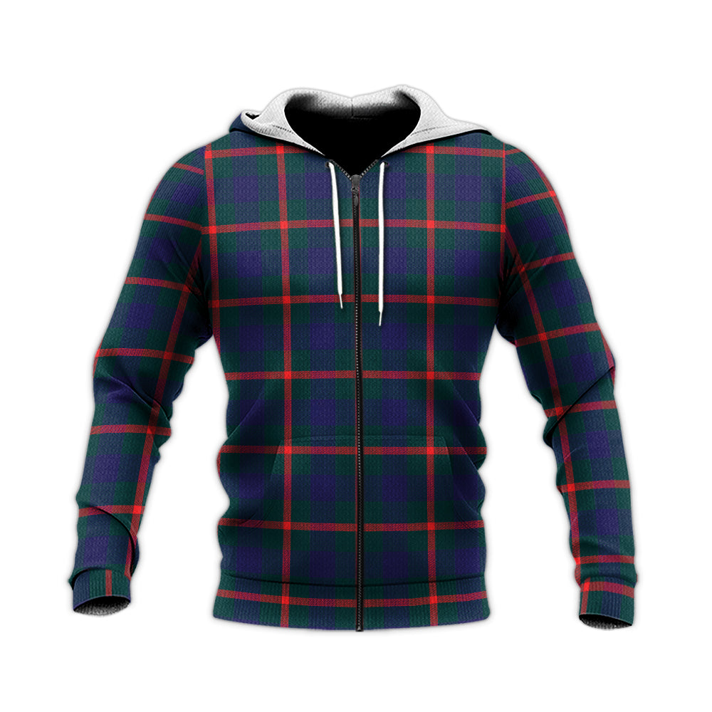 Agnew Modern Tartan Knitted Hoodie Unisex Knitted Zip Hoodie - Tartanvibesclothing