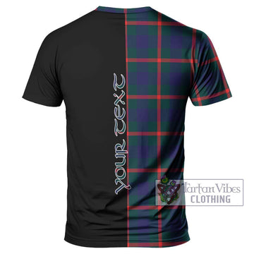 Agnew Tartan T-Shirt with Family Crest and Half Of Me Style