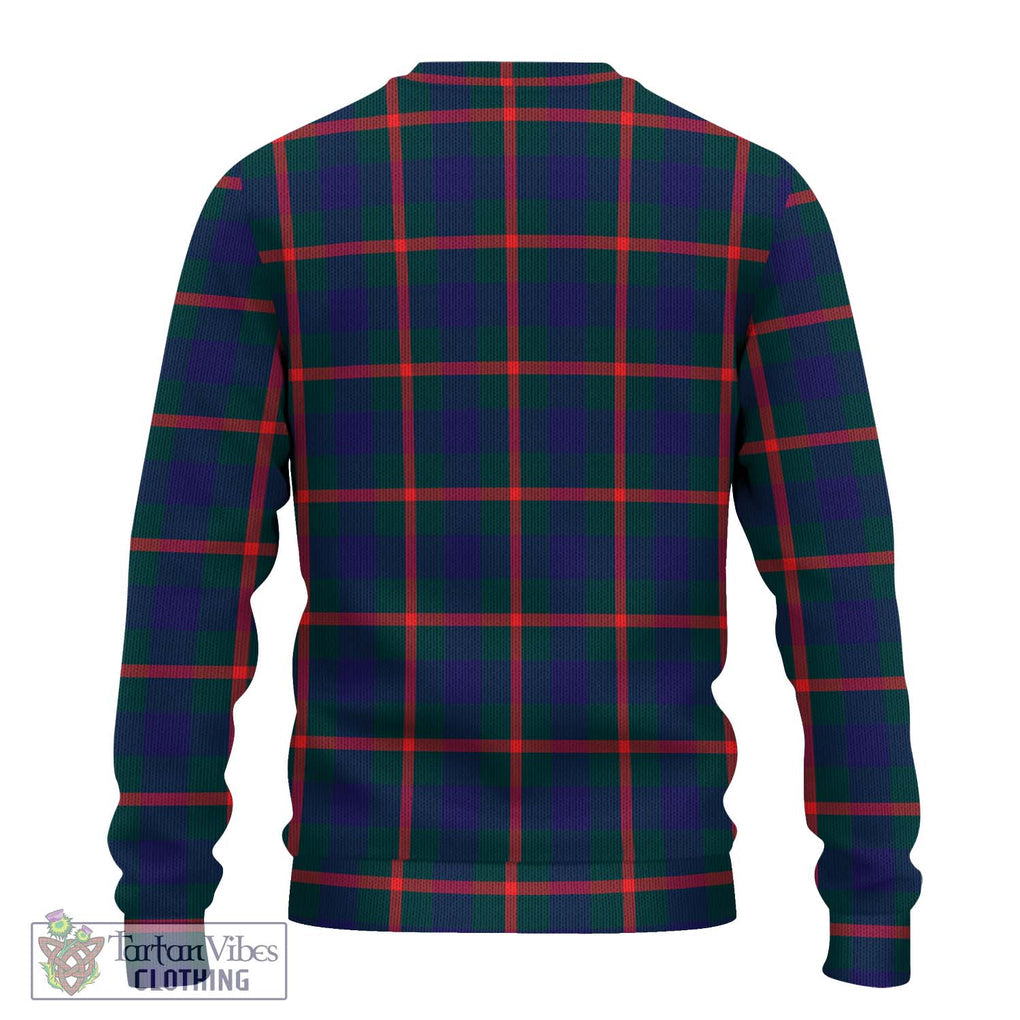 Agnew Tartan Knitted Sweater with Family Crest DNA In Me Style - Tartanvibesclothing Shop