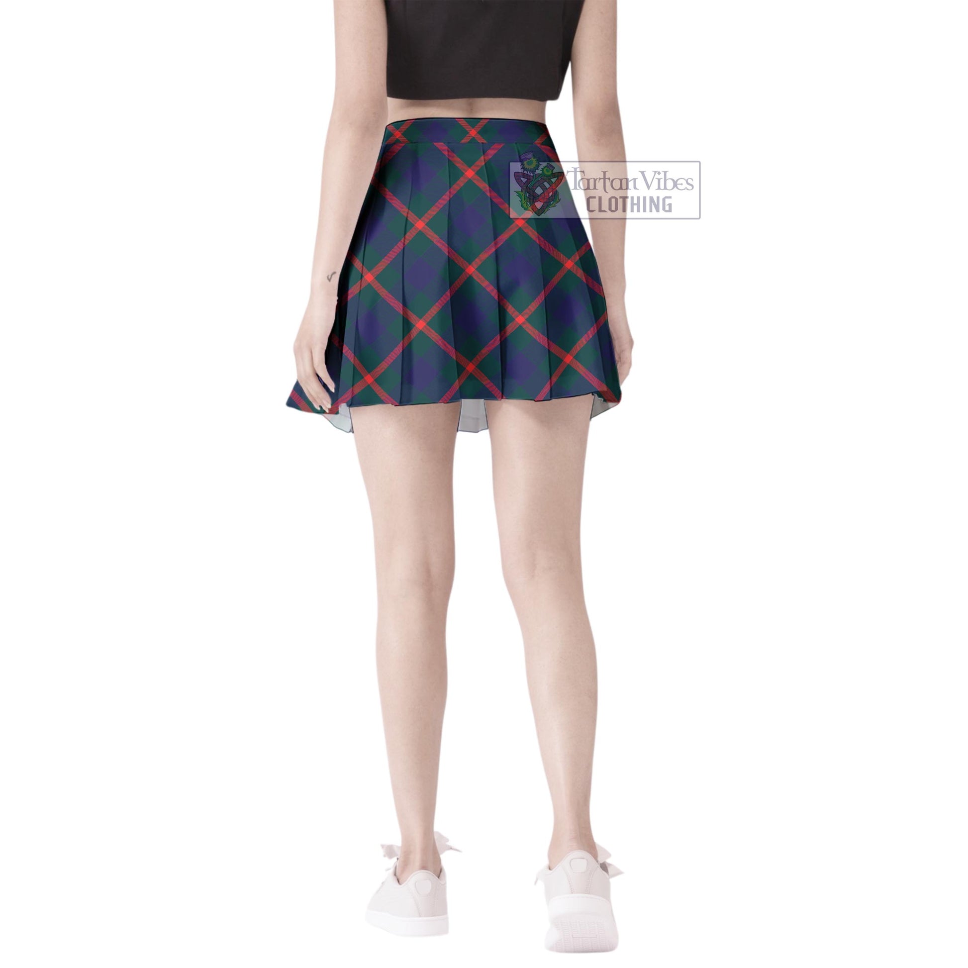 Tartan Vibes Clothing Agnew Modern Tartan Women's Plated Mini Skirt