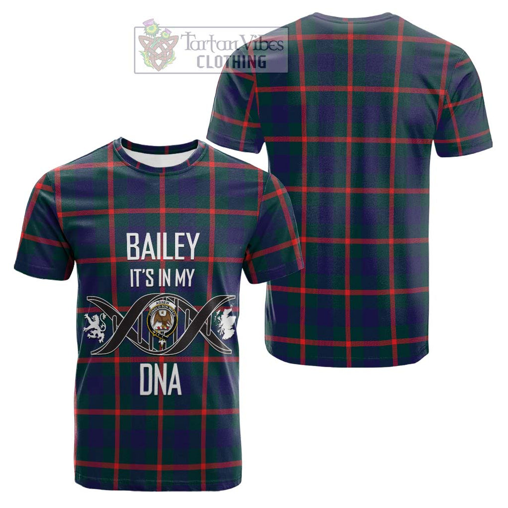 Tartan Vibes Clothing Agnew Modern Tartan Cotton T-shirt with Family Crest DNA In Me Style