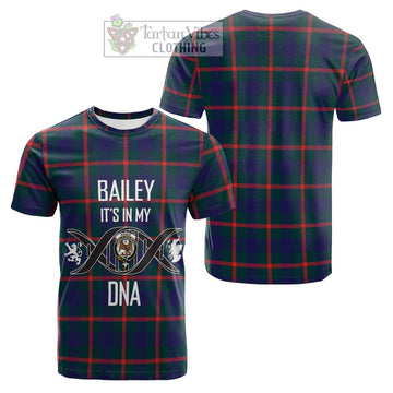 Agnew Tartan Cotton T-shirt with Family Crest DNA In Me Style