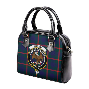 Agnew Tartan Shoulder Handbags with Family Crest