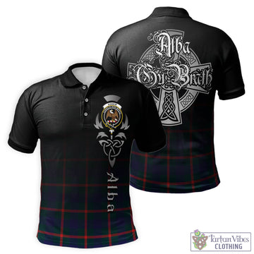 Agnew Tartan Polo Shirt Featuring Alba Gu Brath Family Crest Celtic Inspired