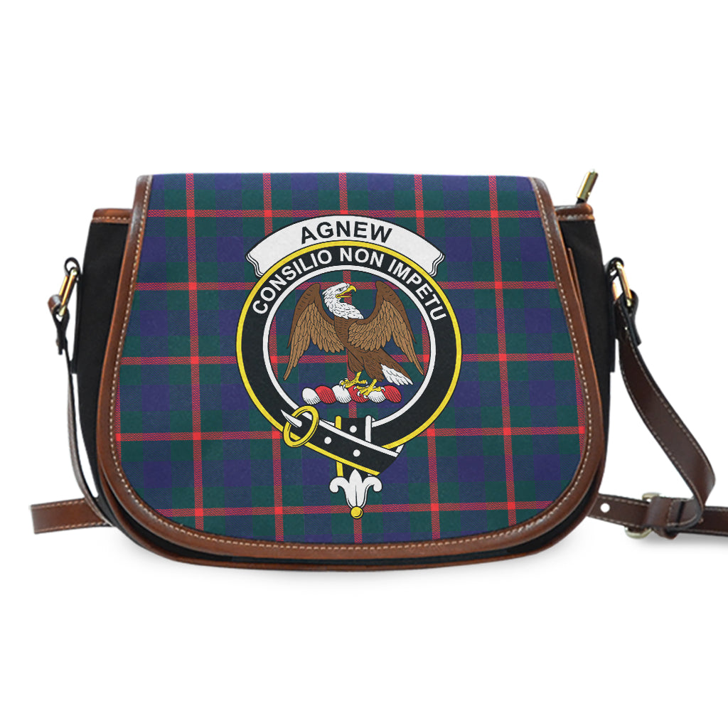 Agnew Tartan Saddle Bag with Family Crest - Tartan Vibes Clothing