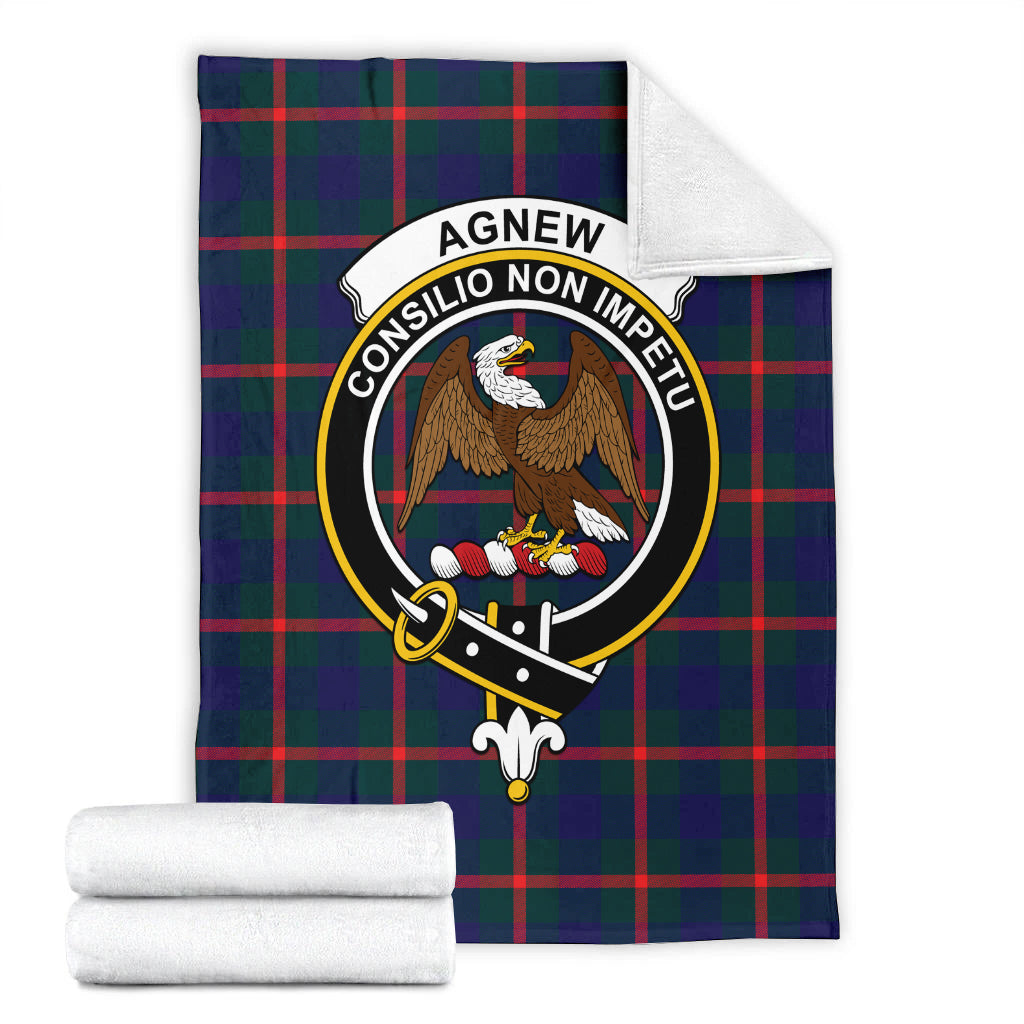 Agnew Tartan Blanket with Family Crest - Tartan Vibes Clothing