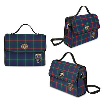 Agnew Tartan Waterproof Canvas Bag with Family Crest