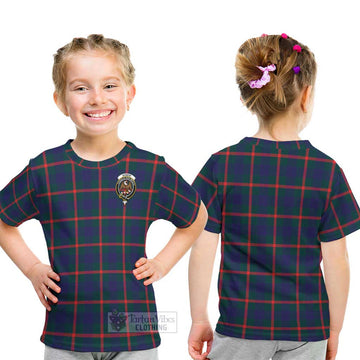 Agnew Tartan Kid T-Shirt with Family Crest