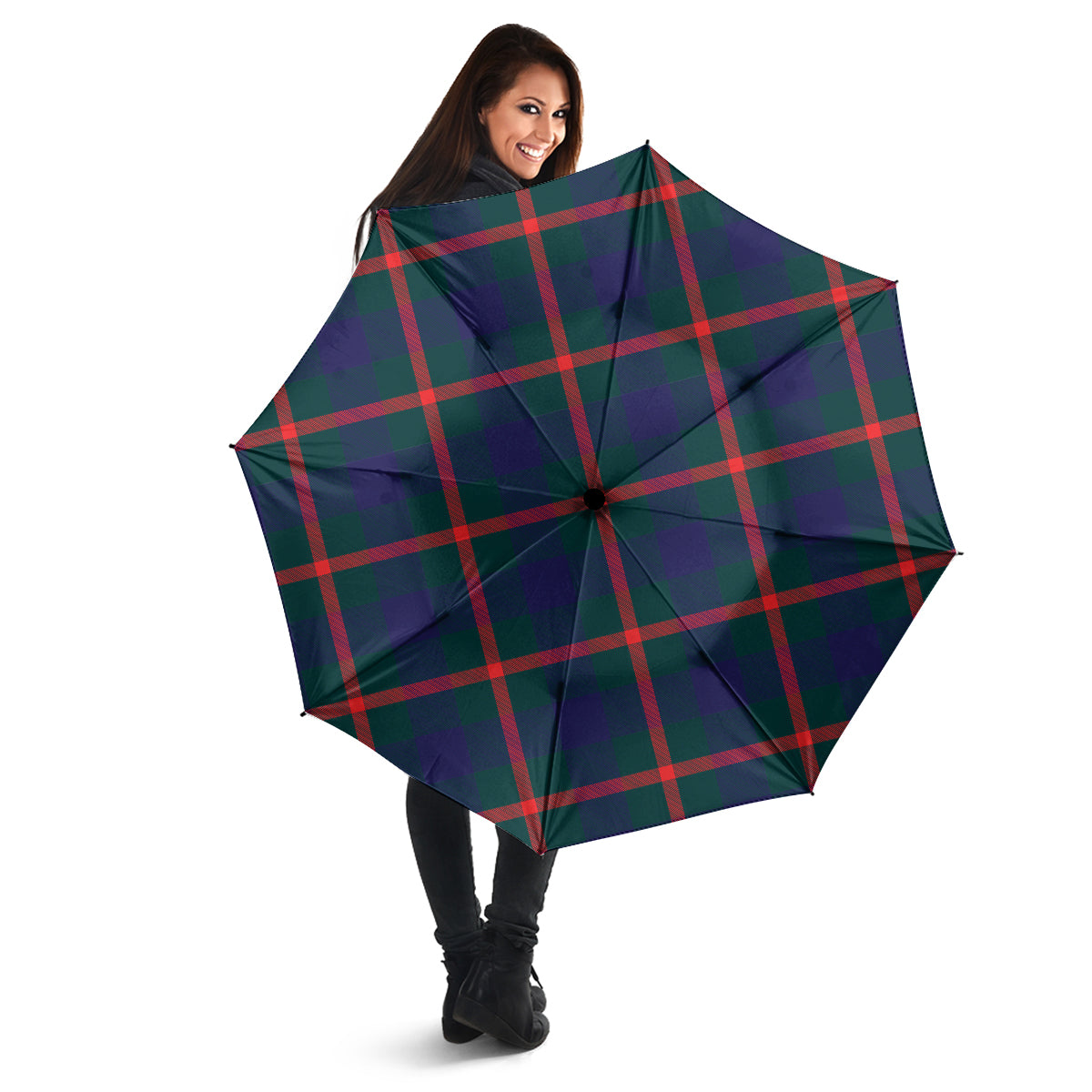 Agnew Modern Tartan Umbrella - Tartanvibesclothing