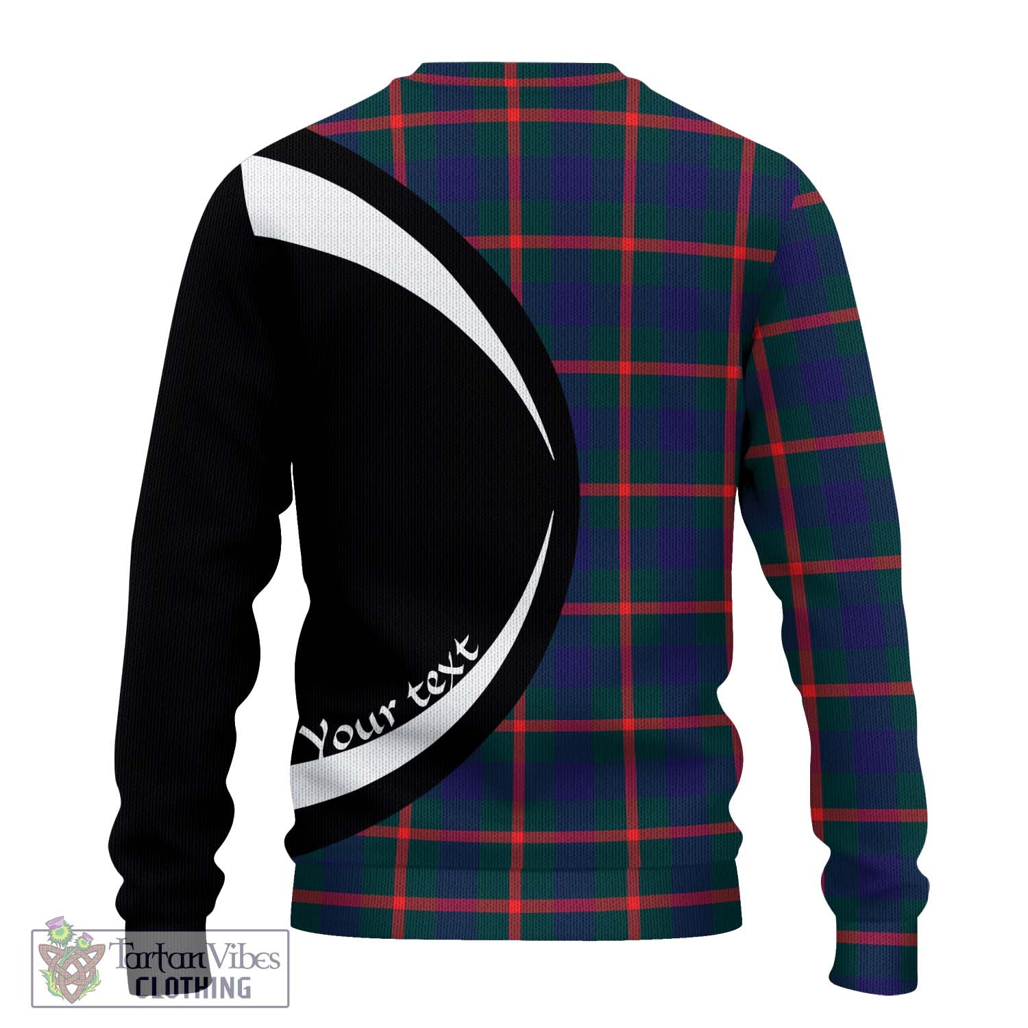 Agnew Tartan Ugly Sweater with Family Crest Circle Style - Tartan Vibes Clothing