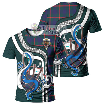 Agnew Tartan T-Shirt with Epic Bagpipe Style