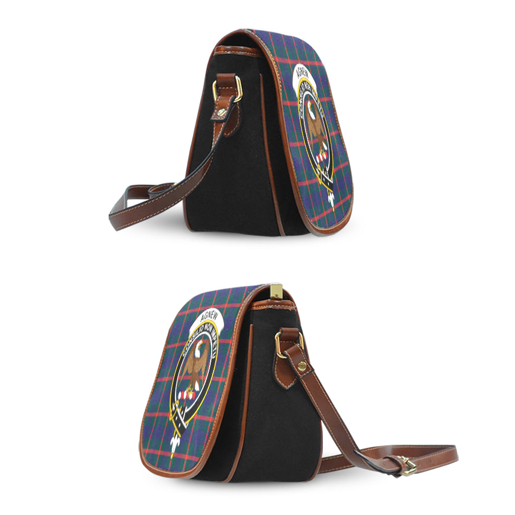 Agnew Tartan Saddle Bag with Family Crest - Tartan Vibes Clothing