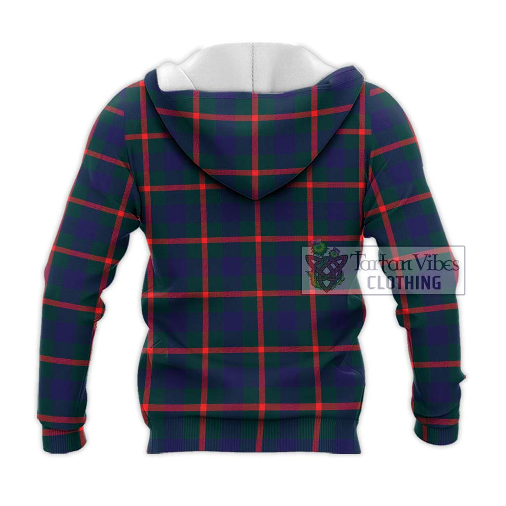 Agnew Tartan Knitted Hoodie with Family Crest DNA In Me Style - Tartanvibesclothing Shop