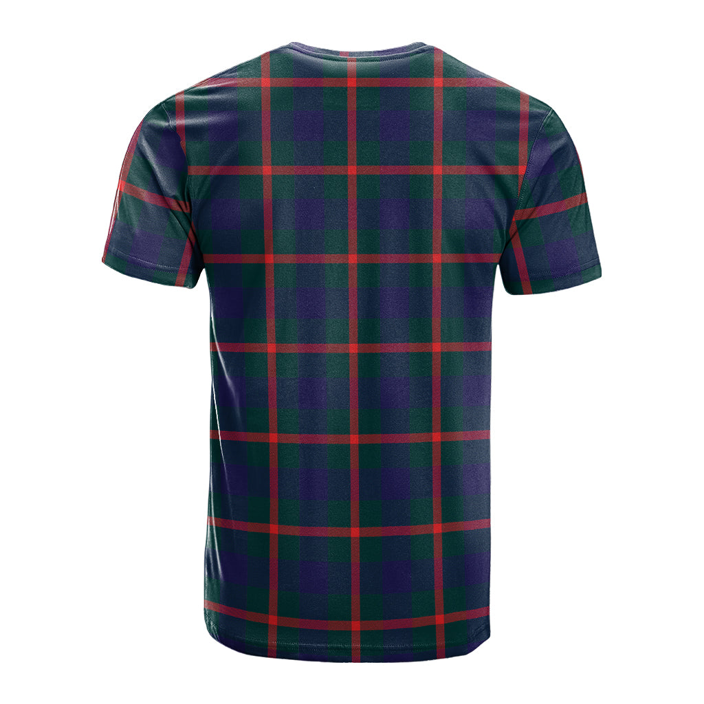 Agnew Tartan T-Shirt with Family Crest - Tartan Vibes Clothing