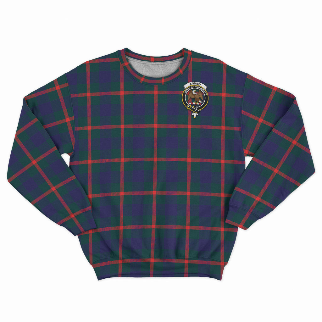 Agnew Tartan Sweatshirt with Family Crest - Tartan Vibes Clothing