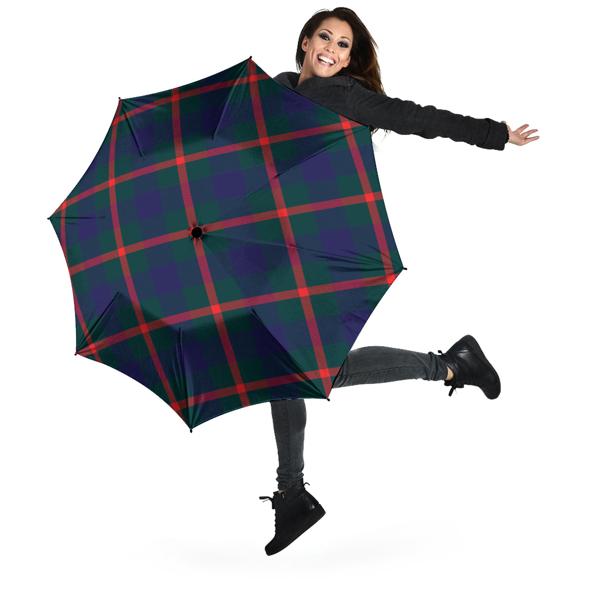 Agnew Modern Tartan Umbrella - Tartanvibesclothing