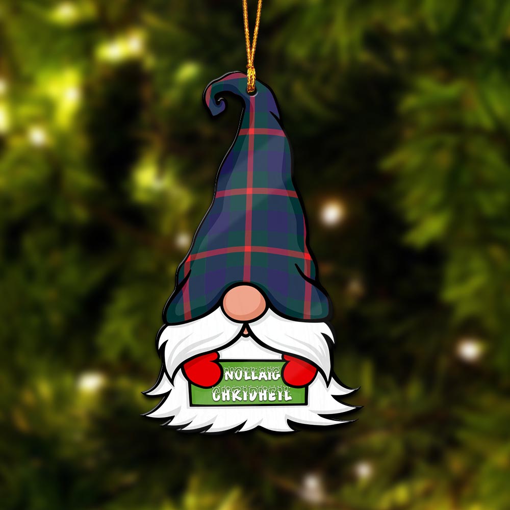 Agnew Gnome Christmas Ornament with His Tartan Christmas Hat - Tartan Vibes Clothing