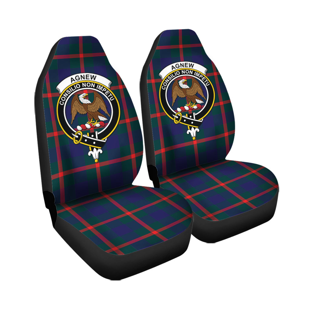 Agnew Modern Tartan Car Seat Cover with Family Crest - Tartanvibesclothing