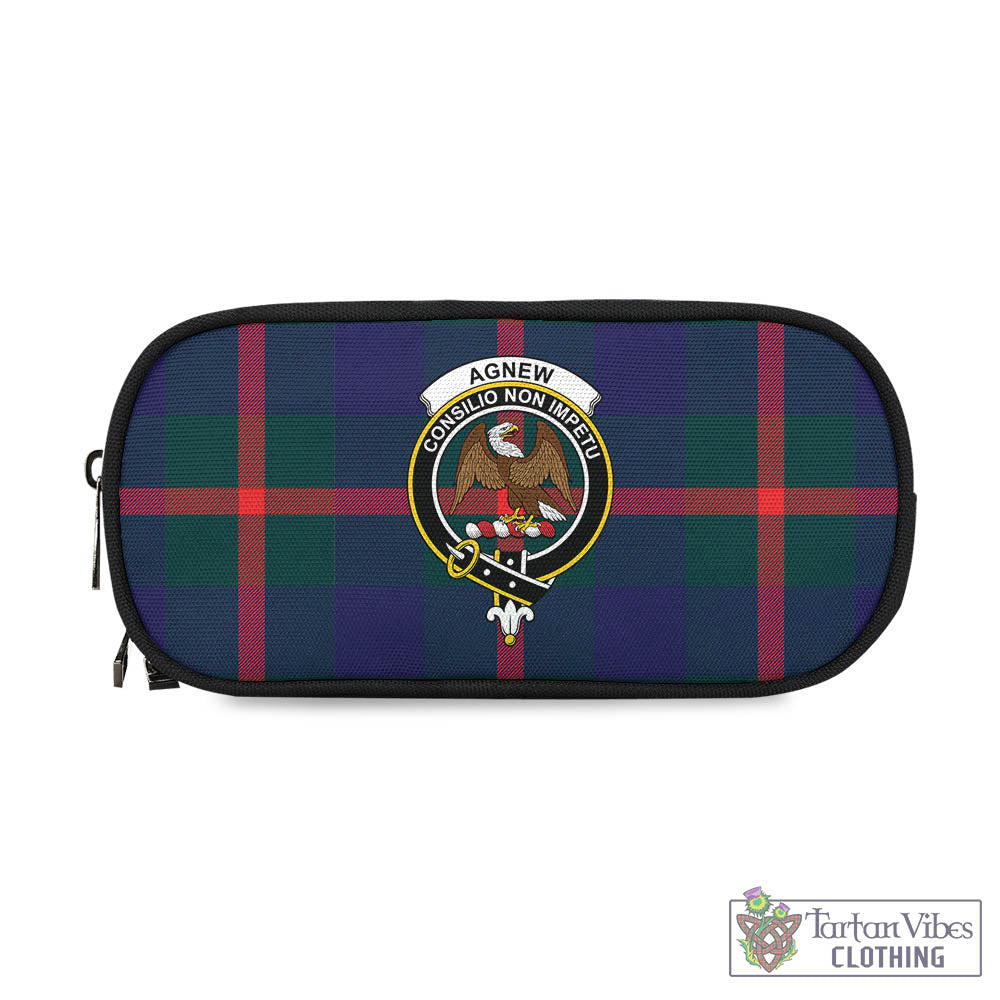 Tartan Vibes Clothing Agnew Modern Tartan Pen and Pencil Case with Family Crest