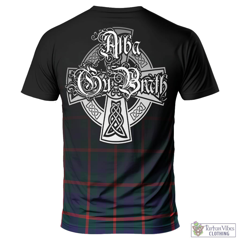 Tartan Vibes Clothing Agnew Modern Tartan T-Shirt Featuring Alba Gu Brath Family Crest Celtic Inspired