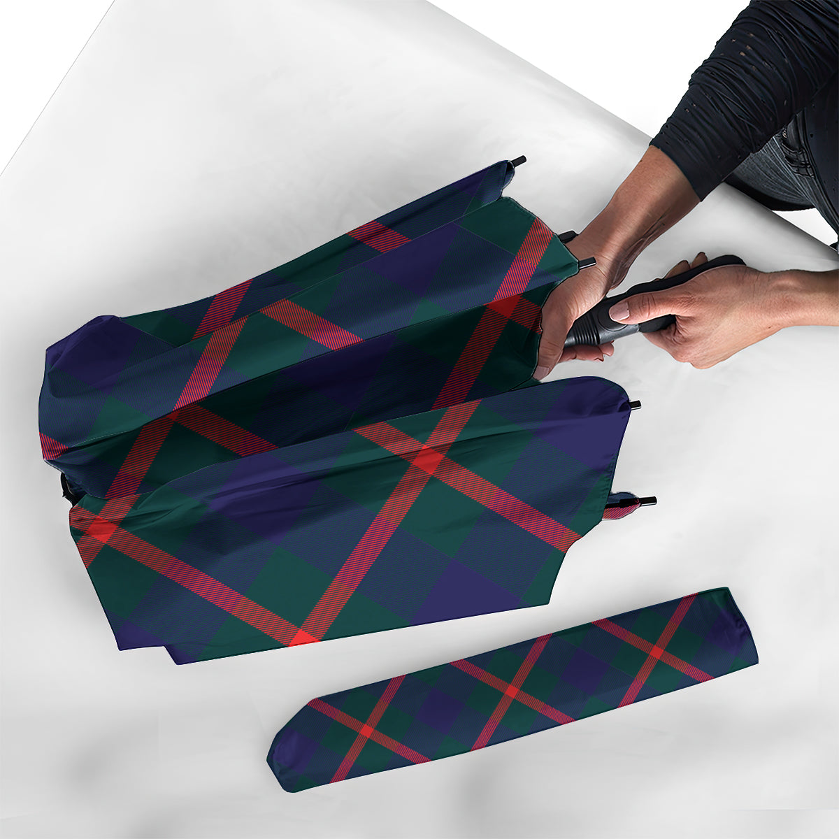 Agnew Modern Tartan Umbrella - Tartanvibesclothing