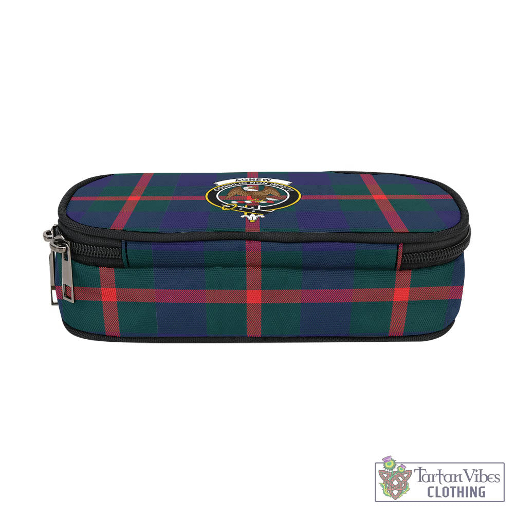 Tartan Vibes Clothing Agnew Modern Tartan Pen and Pencil Case with Family Crest