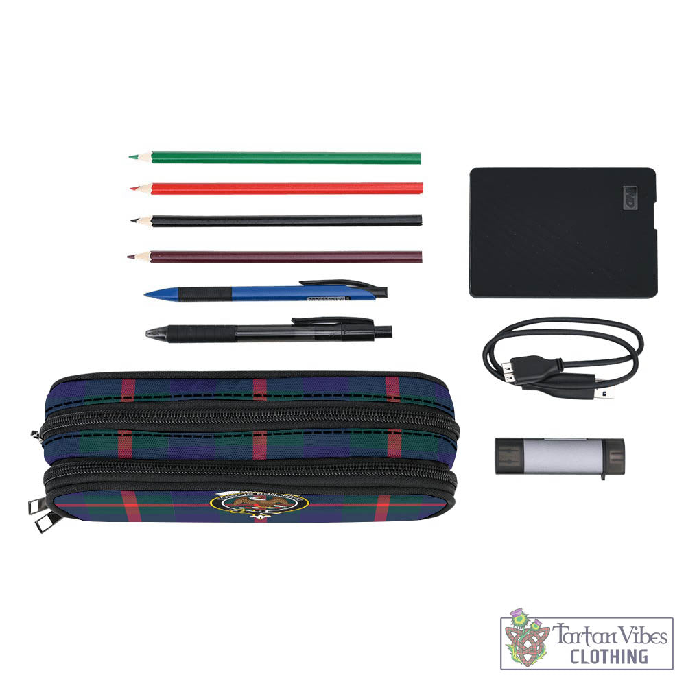 Tartan Vibes Clothing Agnew Modern Tartan Pen and Pencil Case with Family Crest