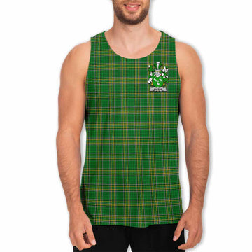 Aherne Irish Clan Tartan Men's Tank Top with Coat of Arms