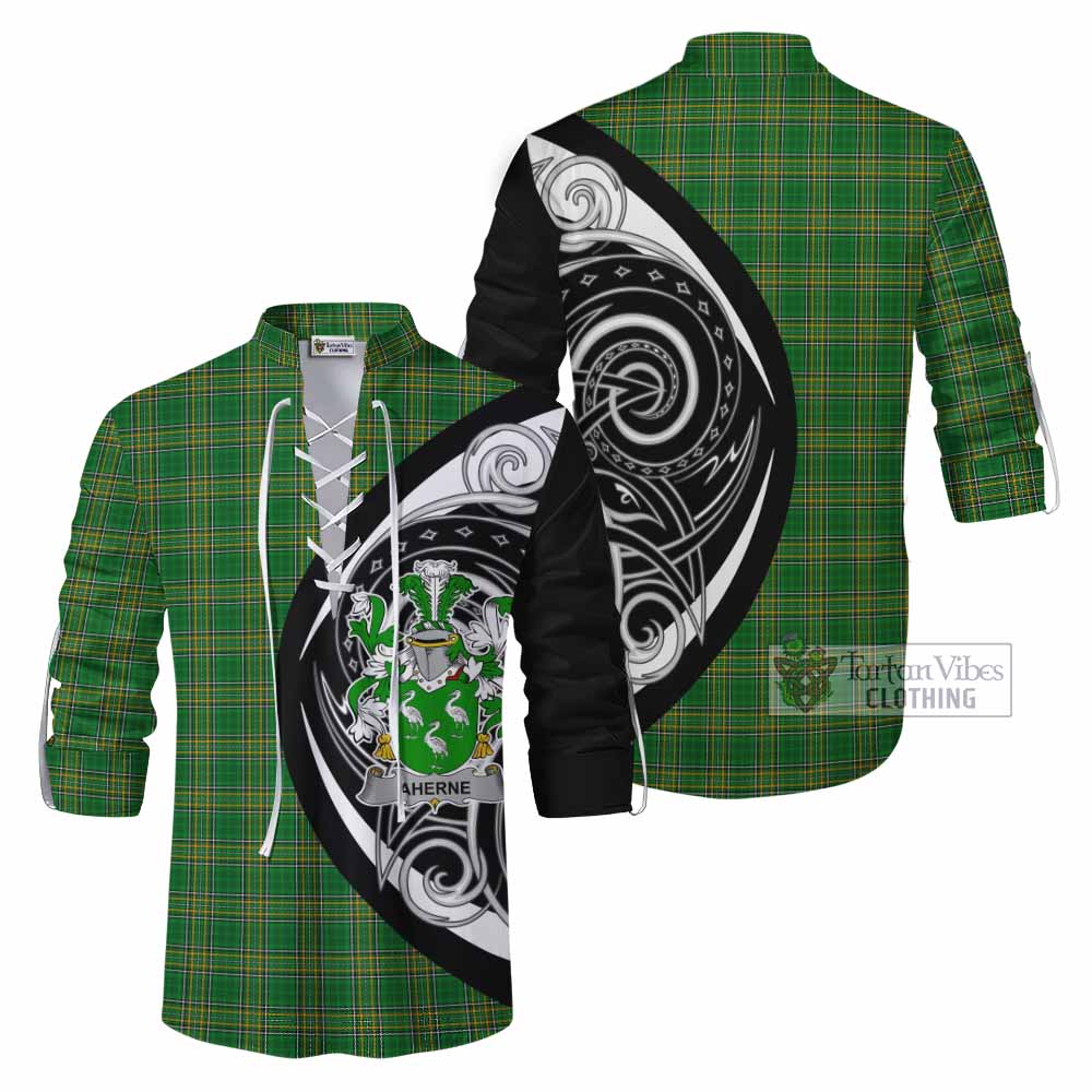 Aherne Irish Clan Ghillie Kilt Shirt Celtic Circle Style - Tartan Vibes Clothing