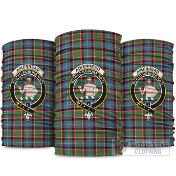 Aikenhead Tartan Neck Gaiters, Tartan Bandanas, Tartan Head Band with Family Crest