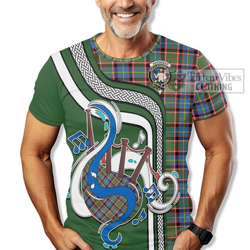 Aikenhead Tartan T-Shirt with Epic Bagpipe Style