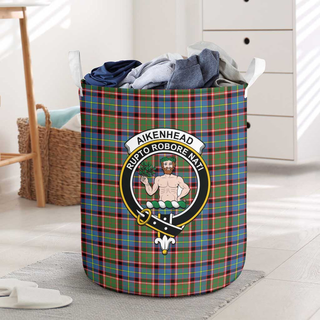 Aikenhead Tartan Laundry Basket with Family Crest - Tartan Vibes Clothing