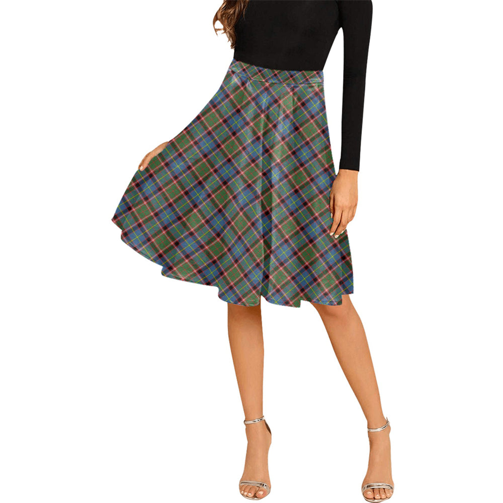 Aikenhead Tartan Melete Pleated Midi Skirt Female - Tartanvibesclothing