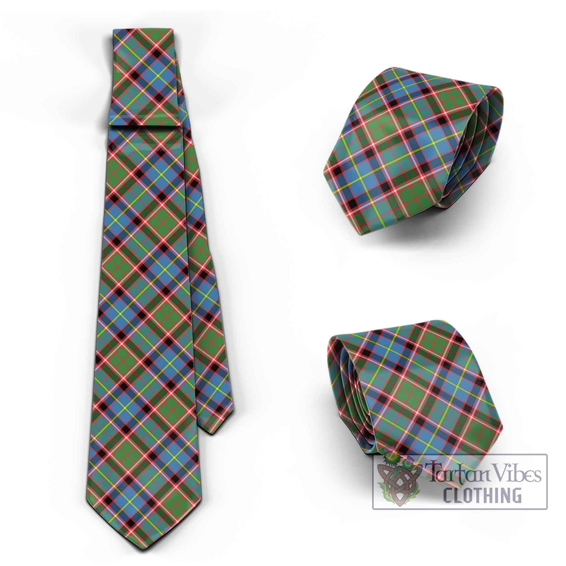 Tartan Vibes Clothing Aikenhead Tartan Classic Necktie Cross Style