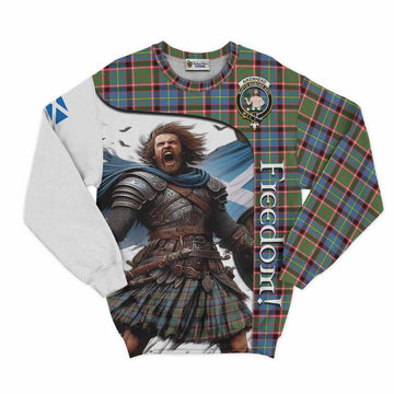 Aikenhead Crest Tartan Sweatshirt Inspired by the Freedom of Scottish Warrior Unisex - Tartan Vibes Clothing