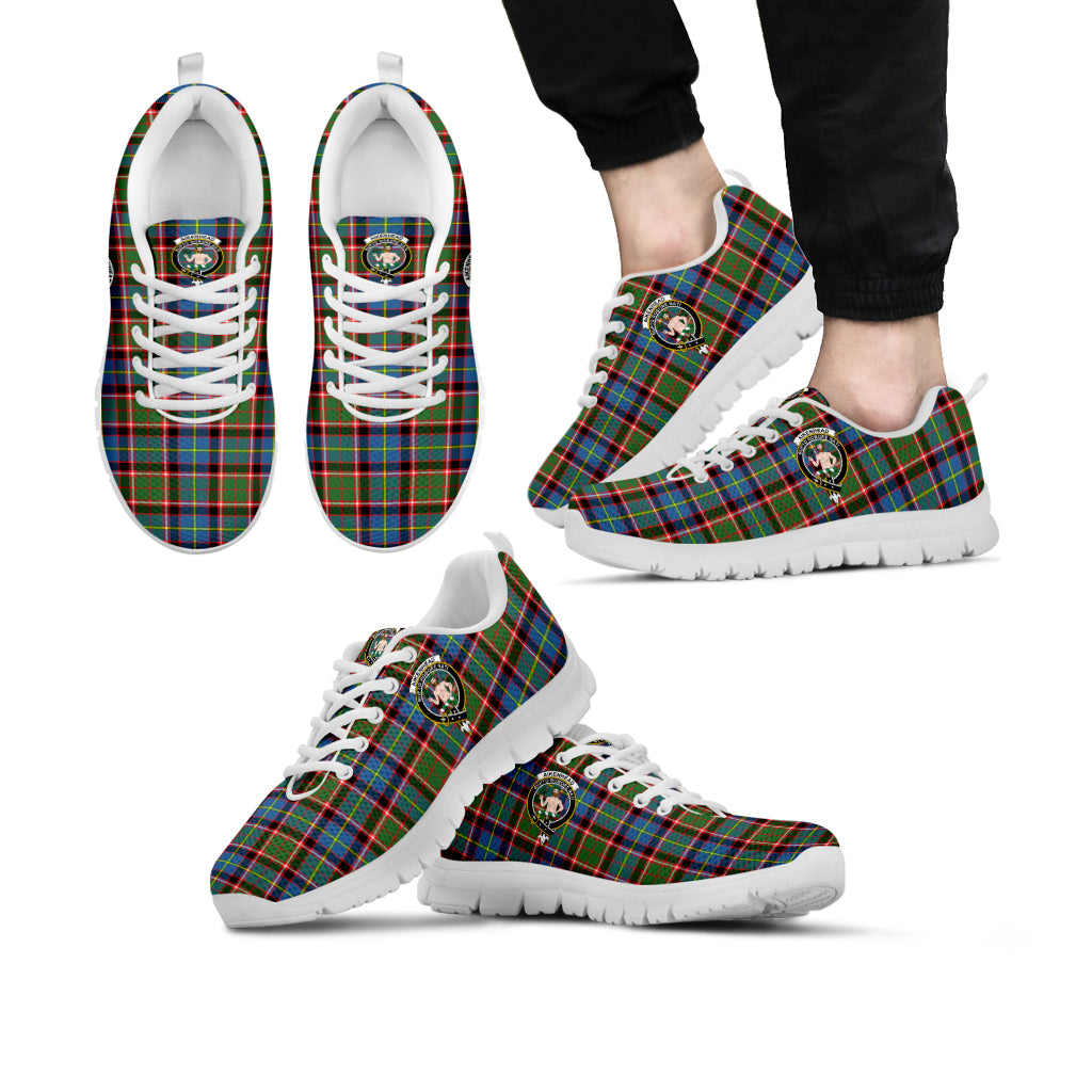 Aikenhead Tartan Sneakers with Family Crest Kid's Sneakers - Tartan Vibes Clothing