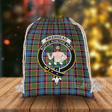 Aikenhead Tartan Christmas Santa's Bag with Family Crest - Tartan Vibes Clothing
