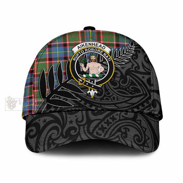 Aikenhead Crest Tartan Classic Cap with New Zealand Silver Fern Half Style